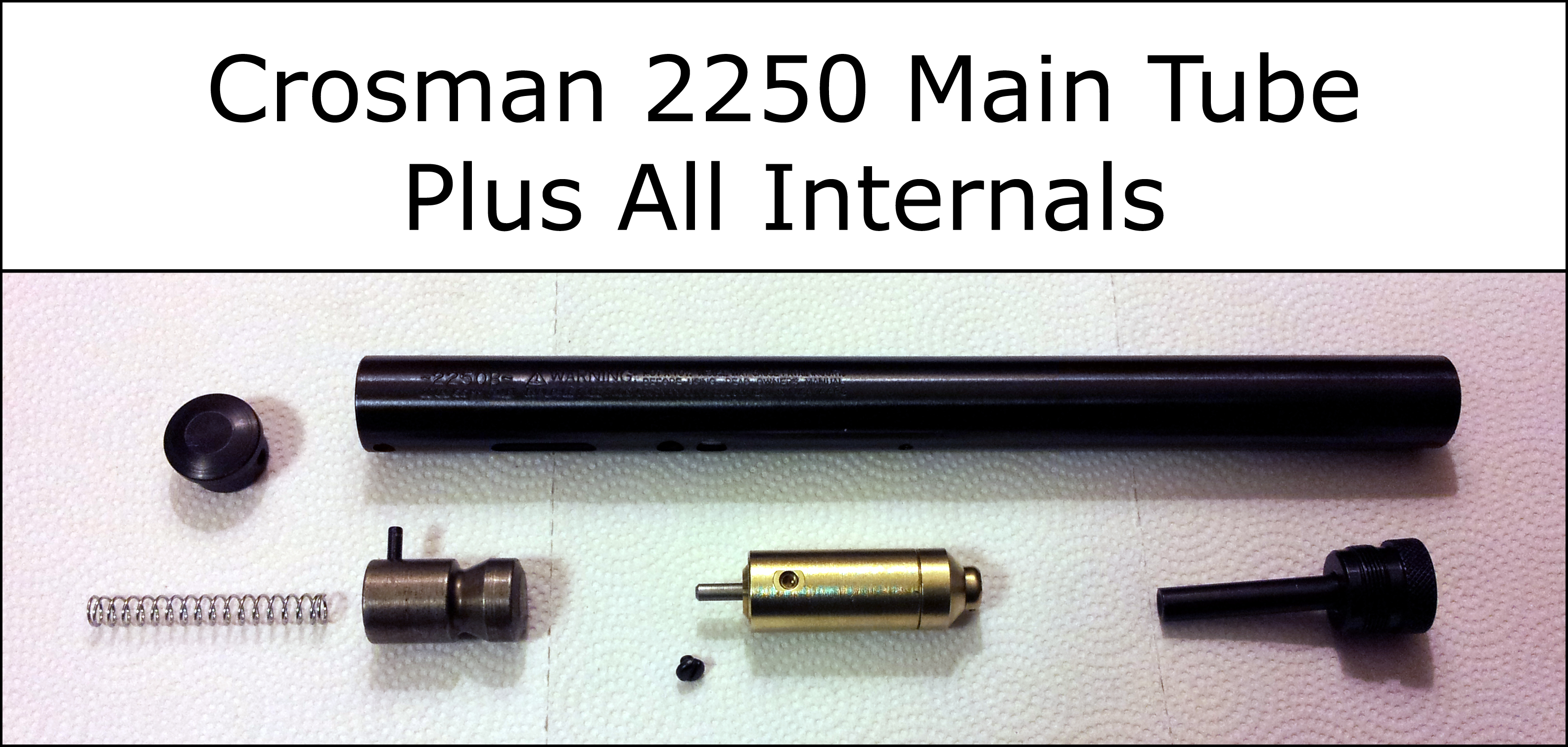 Hammer Crosman 2250 Main CO2 Tube Valve All Internals Parts Rebuild 